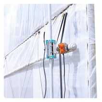 농사용 비닐 하우스자재 참새망좋은 품질의 농업 온실 상단 및 측면 환기 전기 필름 롤업 유닛 180W 50W 10, 한개옵션0