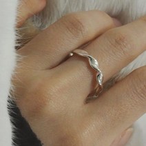 멜팅공방 실버925 데일리 꼬임 은실반지 r1157