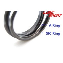 티타늄 초리대 초릿대 LureSport 2 15 개/몫 size2.550 SIC 링 블랙 반지 가이드로드 빌딩 구성 요소 수리, 06 Size 8(15pcs)