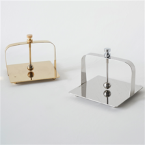 바이에스컴퍼니 고급 냅킨 홀더 카페 호텔 레스토랑 철제 냅킨꽂이 케이스, 실버