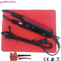 EU CE 인증 일정한 온도 퓨전 히트 커넥터 케라틴 본딩 헤어 익스텐션 도구 1 개, 05 Pliers Pad  US Plug