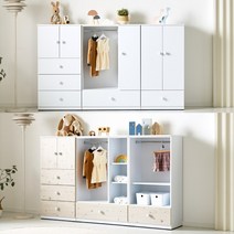 모드니가구 (국산완제품) 베이비장 아동옷장 유아옷장 서랍장 아동가구 쥬니어옷장 아기옷장 아동수납장 아기옷수납장 수납장 학생옷장 학생서랍장 어린이옷장 어린이서랍장, 워시, 05번.기본형800도어장