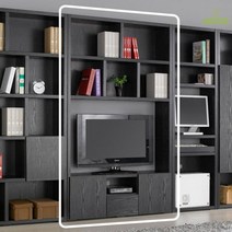모던 월플렉스형 TV다이 키큰 거실 수납장 1200x2010 고급 북유럽디자인 tv, 아카시아