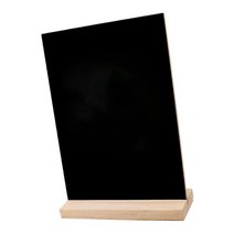 GHSHOP 테이블 디스플레이 가격 디스플레이 스탠드가있는 작은 분필 보드, 나무, 직사각형 소나무 기지