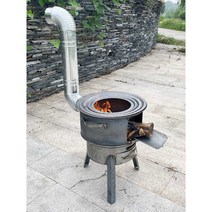 아궁이 장작 숯 가마솥 불가마 화로 화구 주물 그릴, 43cm 냄비웍받칠 수 있음