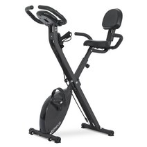 비파노 접이식 실내자전거 헬스 바이크 심박수 제공, 블랙