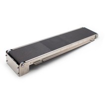 자바라컨베이어 스테인레스 스틸 미니 컨베이어 자동 벨트 DC24V 트랙 화물 차선 460MM x 85MM 하중 3.5-5, 02 45RPM