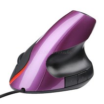 매직마우스 여성용버티컬 왼손 손목보호 무소음버티컬 컴퓨터 PC 노트북을 위한 인체 공학적 디자인 USB 수, 01 보라색, 한개옵션1