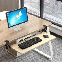 제일퍼니처 조립NO 우드 키보드 받침대 트레이 컴퓨터 PC 책상 테이블 마우스 게이밍 게임, 선택08:메이플(65x25)