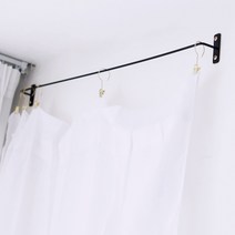 모모 커튼 벽고정 행거 주문제작 옷가게 커텐 헹거 맞춤, 브론즈붓칠