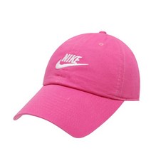 정품 나이키 헤리티지 86 퓨추라 워시드 볼캡 모자 핑크 913011-685