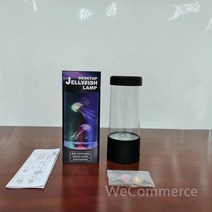 미니수족관 led수족관 해파리키우기 해파리수족관 수초어항 해수어키우기 해파리어항, J. 2개의 시뮬레이션된 해파리 배터리 버전이 있는 검