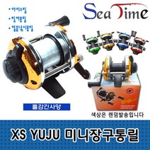 BUyuS씨타임 빙어 미니장구통릴 겨울낚시 얼음릴 소형 XSYJ굿딜 브이숍, XSYJ 미니장구통릴(색상랜덤)