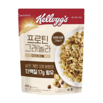 프로틴그래놀라 다크초코볼 시리얼, 2개, 450g