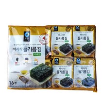 청정원/바사삭 들기름김(파래김) 도시락김 4g x 16봉
