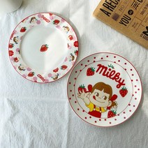 페코짱 플레이팅 파스타 디저트 접시 (페코페이스), 페코페이스