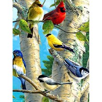 올레보 액자 캔버스형보석십자수 Diy세트 라운드 비즈 핫 제품 새 30 X 40 cm, 1세트, G1377.올레보 새들