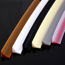 화장실문턱 샤워부스쫄대 샤워부스물막이 화장실 욕실문지방 실리콘 워터 스토퍼 자체 접착 주방 샤워 워터 차단제 유지 씰 스트립 도어 바 건식 및 습식 분리, 갈색, 250cm