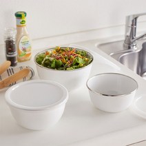 일본 후지호로/키모니 법랑 미니 믹싱볼/화이트 법랑, KIM-14MB(화이트)