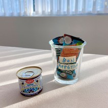 귀여운 글씨 홈카페 물컵 투명 유리 레터링 컵 카페 감성 머그컵 잔 2color, 블루