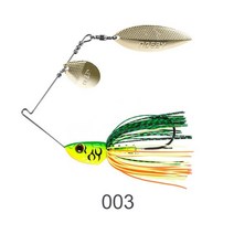 Noeby Spinnerbait 10.5g 14g 21g 28g 더블 버드 나무 블레이드 바늘 스팅거 후크 스푼 와이어 미끼 Wobblers for Bass Fishing, 삼