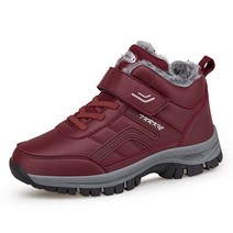 스노우보드 부츠 기모안감 보드화 Waterproof Winter Boots for Men Plush Warm Women Snow Work Hiking Shoes Non-slip S, [06] 40, [07] Red-1