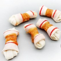 도기 강아지치석제거 치킨츄 소가죽껌 5P 개 먹이 도그 노령견 진돗개, 1개