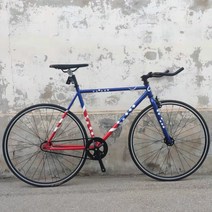 미니스프린터 초경량 미니벨로 경량 출퇴근, 빨간색과파란색프레임+20개의검은색레트로휠