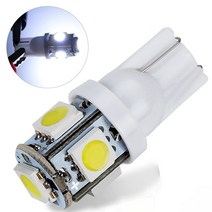 도어라이트 T10 W5W 168 194 Led 라이트 앰버 화이트 5050 SMD 5 LED 자동차 사이드 웨지 테일 헤드 램프, 한개옵션1, 05 WHITE