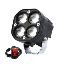 바이크 오토바이안개등 오토바이 라이트 전조등 Led 작업 표시 줄 12V 24V 자동차 노란색 안개 램프 4x4 오프로드 트랙터 운전 조명 흰색 사각형 자리, GR018WT 1pc