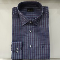 예작 21F/W 블루 체크 일반핏 긴팔셔츠 YJ1FBR907BL