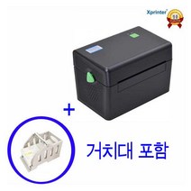 [한국정품] Xprinter XP-DT108BKR 바코드 라벨 프린터 택배송장출력 프린터 XP-DT108B-KR 택배 프린터 XP-DT108B 송장 프린터, 1개, DT108BKR(프린터)+PS102K(거치대)