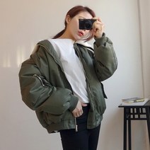 모노위크 당일배송특가 양털 카라 무스탕 항공점퍼 패딩