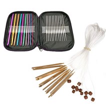 뜨게바늘 세트 코바늘 뜨개 줄바늘 대바늘 레이스 모, 메탈뜨게바늘세트 D8