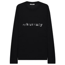 아워레가시 BOX LONGSLEEVE BLACK ABSTRACT EMBROIDERY M4226CLB 앱스트랙트 자수 박스 롱슬리브