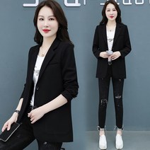 캐주얼슈트코디 레드 여성 봄가을 와이드 루즈핏 스타일리쉬 고퀄리티 감각 작은 키 빅사이즈수트 상의 여름 2595015846