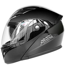 에스티 오토바이헬멧 풀페이스 블루투스 시스템 경량 바이크 하이바, 2XL, 유광 블랙(일반)