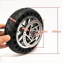 디스크 브레이크 솔리드 휠 플레이트 벌집 타이어, 8 inch solid wheel