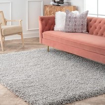 NuLOOM Malea 플러시 모던 샤그 러너 러그 71.4cm x 243.8cm2피트 8인치 8피트 그레이 USA 미국
