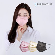 퓨어네이처 덴탈형 KF94 컬러 대형 100% 국산 피부 저자극 마스크, 30개입, 2개, 그레이