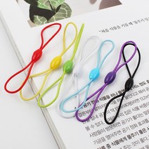 폰고리 핸드폰줄 스트랩 8자고무줄 휴대폰줄, 8자고무고리-화이트