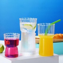 플라워 레이스 유리컵, 350ML