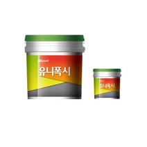 시멘트 콘트리트 몰탈 옥상방수 바닥재 KCC페인트 유니폭시퍼티 4리터, 유니폭시퍼티-4리터