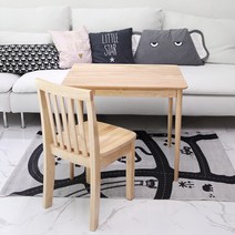 벤트리 1인 원목 미니 책상세트 (테이블1+의자1) 키즈 책상세트