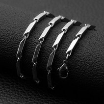 써지컬스틸 트위스트 대나무체인 남자목걸이(5MM)