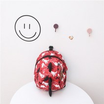 미아 방지 끈 밴드 귀여운 아기 공룡 인쇄 안전 스트랩 배낭 분실 가방 편안한 분실, 빨간색