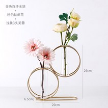 북유럽 스타일 골드 장식 유칼립투스 식물 인테리어 화병 꽃병 거실 주방 식탁 테이블 카페 갤러리 레스토랑 D, 1번