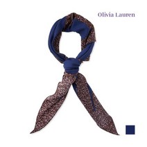 올리비아로렌 올리비아로렌 _블루 호피 스카프_VYCXFVF8121