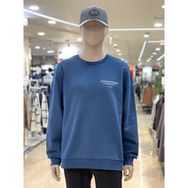 헨어스 에드윈 오버핏 레터링 로고나염 맨투맨 티셔츠 HTG186 - S