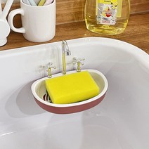 벽걸이 세면대 미니어처 비누홀더 3colors, 오렌지